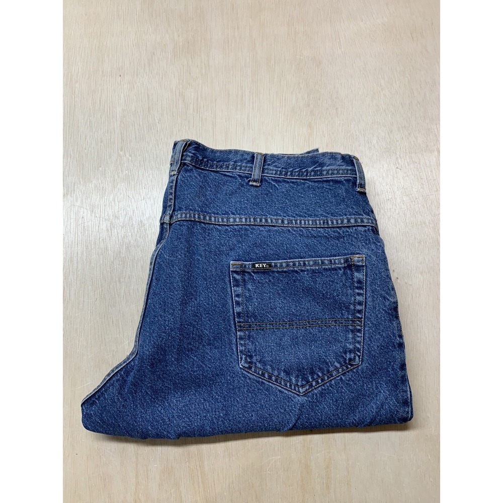 KEY IMPERIAL MENS Blue Denim Jeans Pant Work Tag 42x29‎ Approx 40x28
